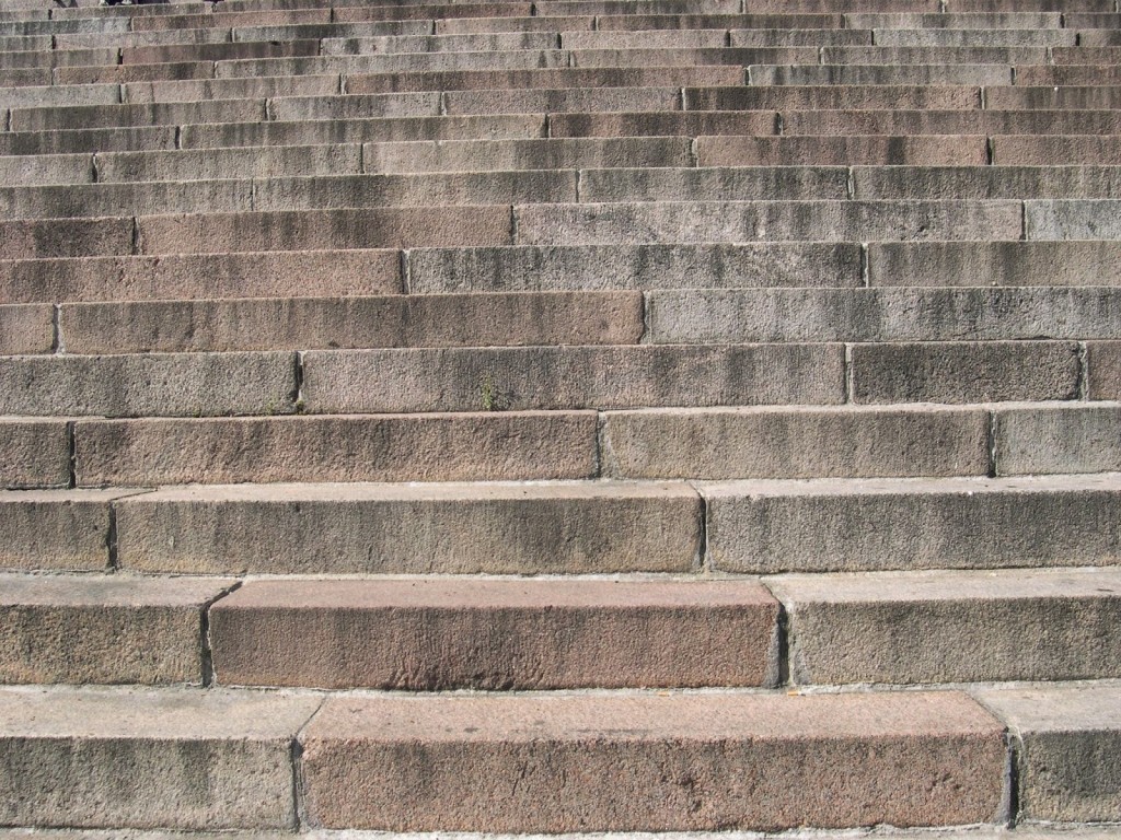 stone stair steps