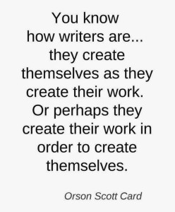 writing quote Scott Card