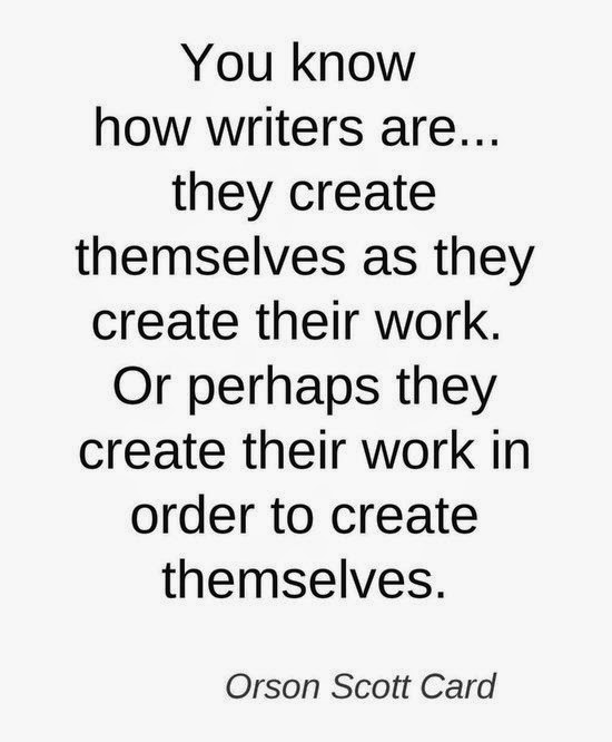 writing quote Scott Card